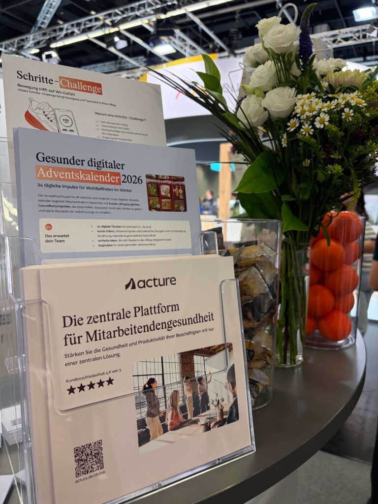 Messestand Zukunft Personal Europe 2026 Infomaterialien