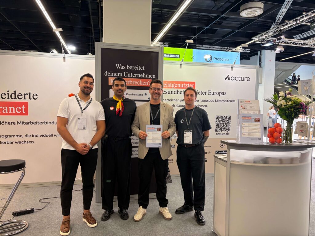 Acture Team am Stand auf der Zukunft Personal Europe 2026
